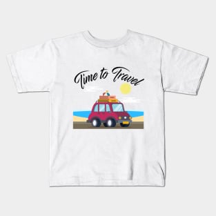 Time to travel Kids T-Shirt